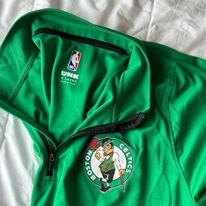 XL Boston Celtics Long Sleeve Quarter Zip Shirt